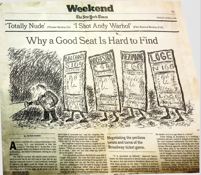 The New York Times Weekend/Arts Section (Friday, April 5, 1996)