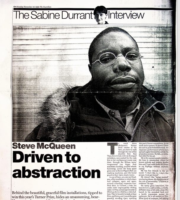 The Guardian Feature Section: The Sabine Durrant Interview with Steve McQueen (November 22, 1999)